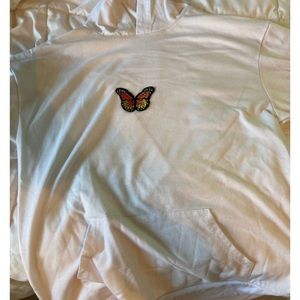 White Butterfly Sweatshirt